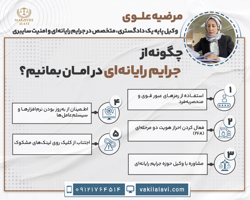 چگونه از امنیت سایبری در امان باشیم